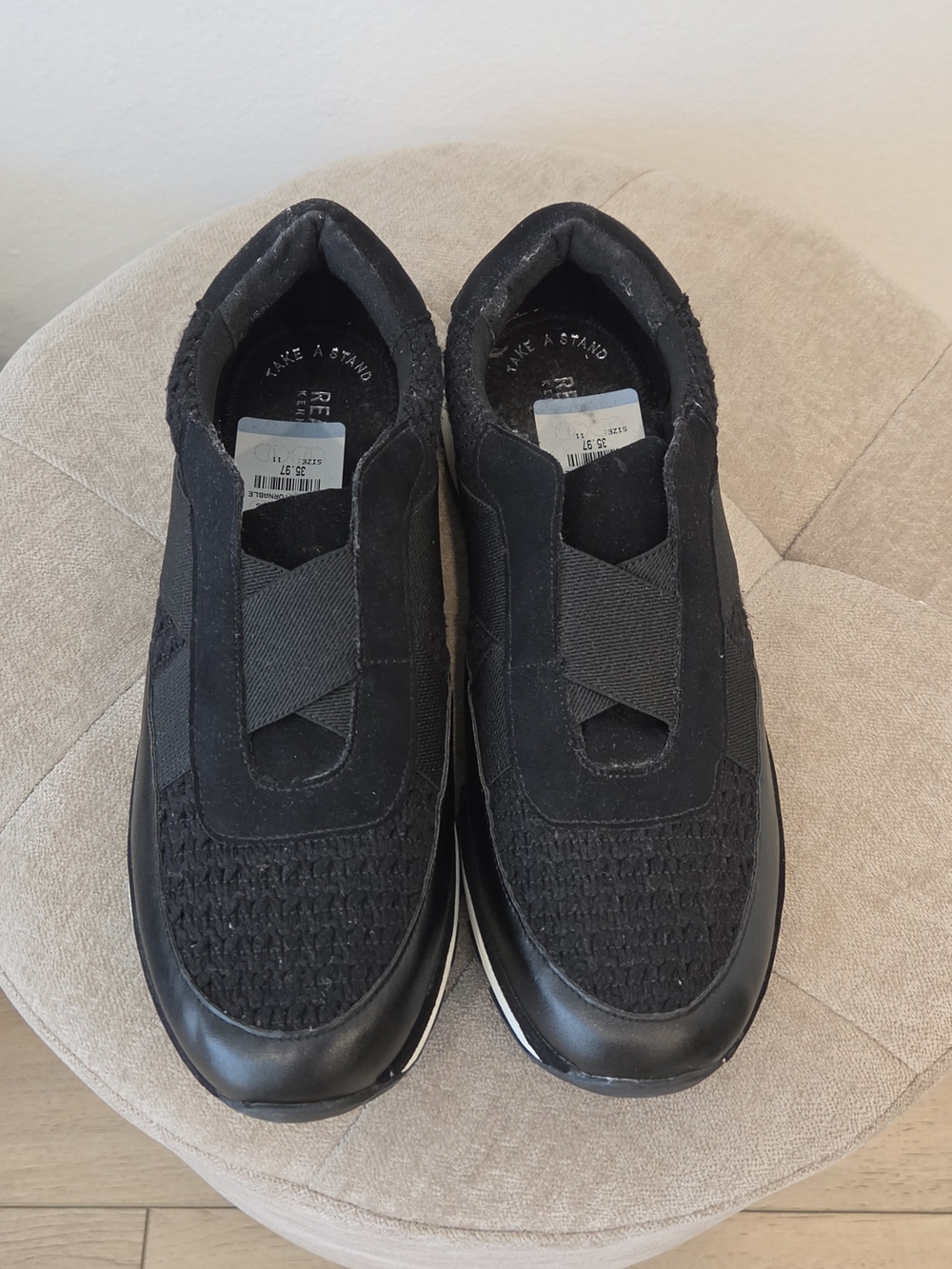 Brand New Kenneth Cole Black Mens Sneakers Size 11